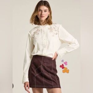 Old Navy x Anna Sui Cotton Lace Shirt